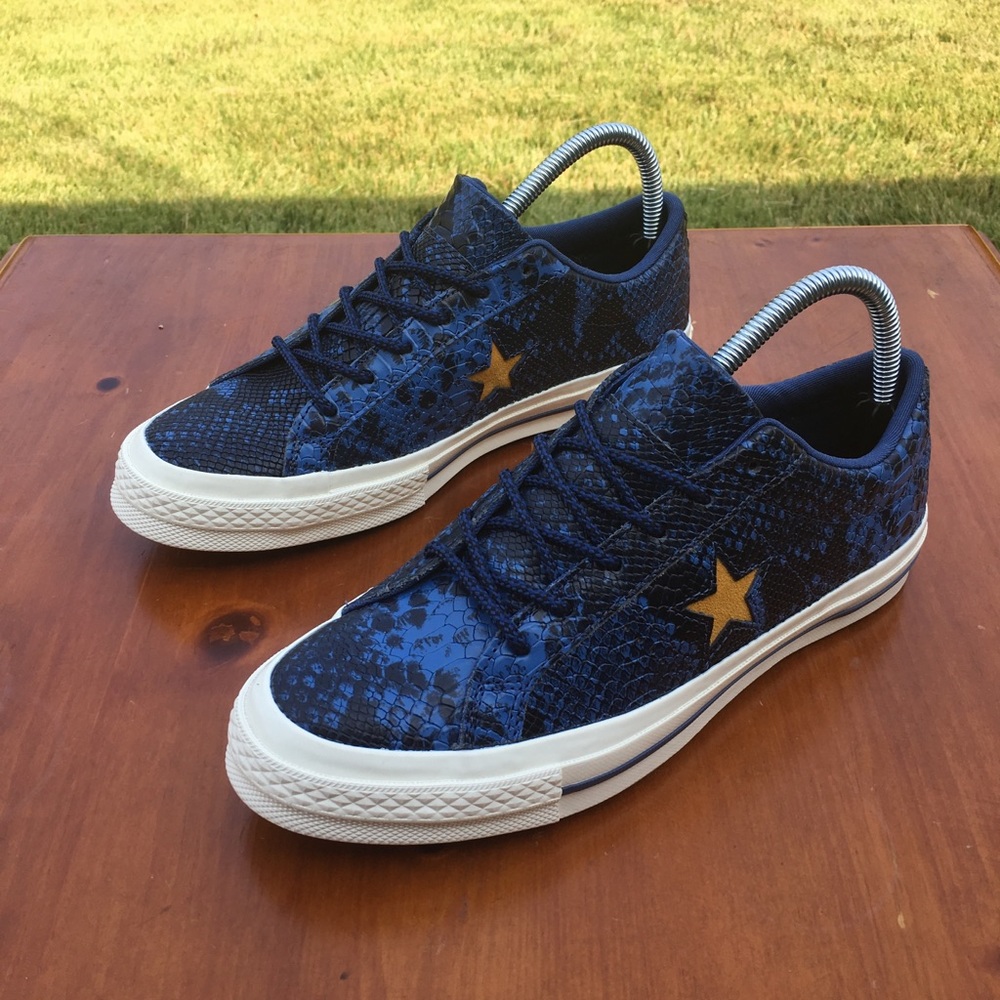 Blue Reptile Converse NEW